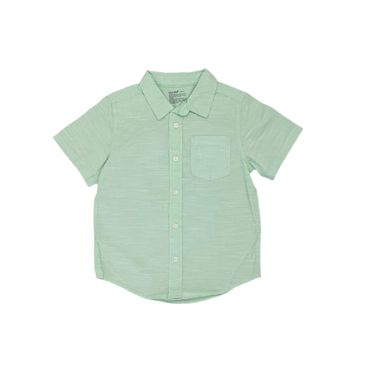 Boys' Short Sleeve Poplin Button-Down Shirt - Cat & Jack Green