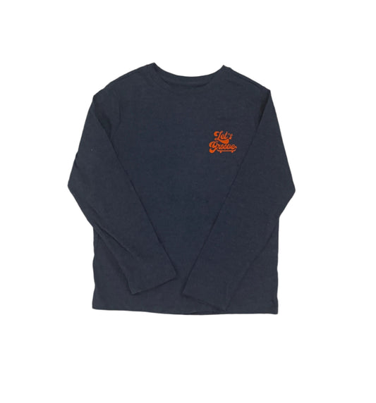 Boys' Long Sleeve 'Lets Groove' Graphic T-Shirt - Cat & Jack Navy Blue