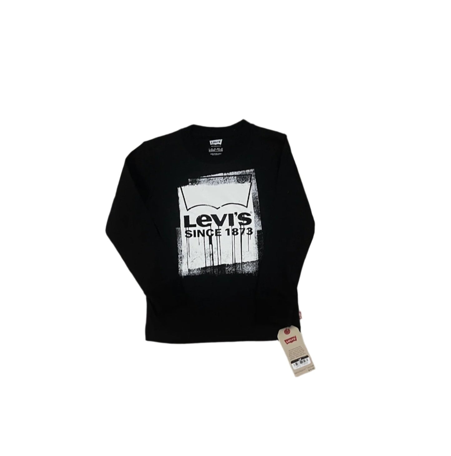 Levi's Boys' Long Sleeve Logo Graphic T-Shirt - Black