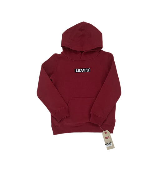 Levi's Boys' Box Tab Graphic Logo Pullover Sweatshirt - Red