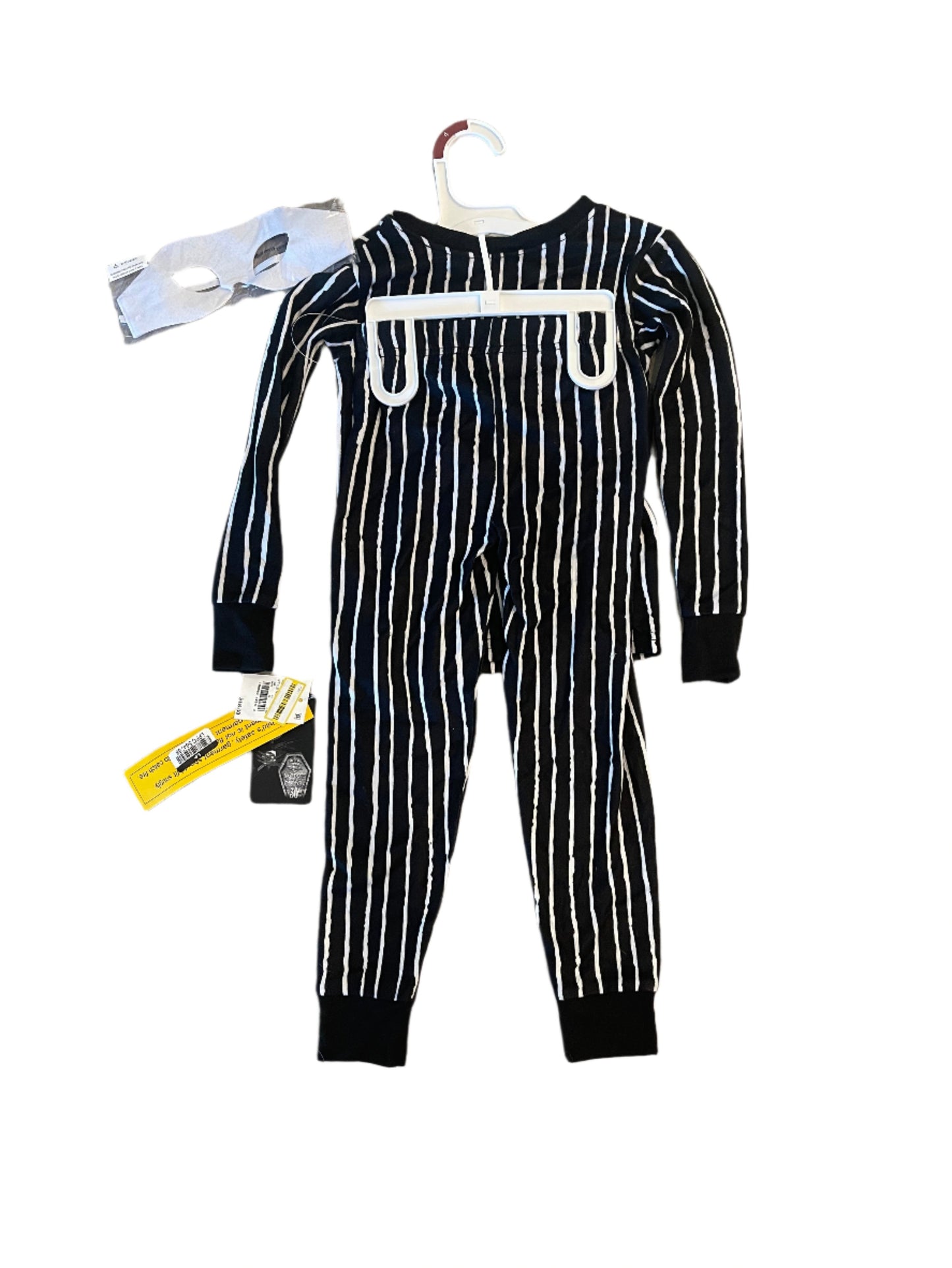 Boys' Disney The Nightmare Before Christmas Jack Halloween Matching Family Pajama Set with Mask - Black